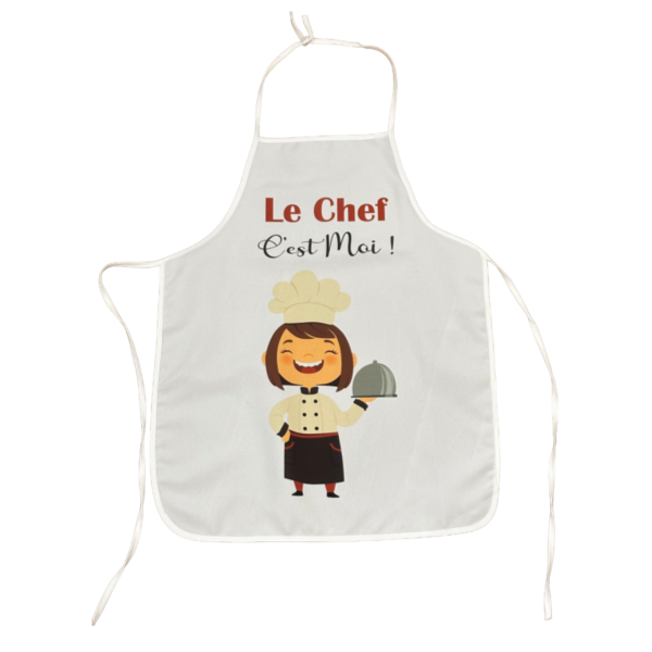 TABLIER CUISINE LE CHEF C'EST MOI FILLE