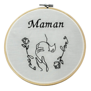 TAMBOURIN MAMAN BÉBÉ 20cm