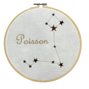 TAMBOURIN CONSTELLATION POISSONS 20CM