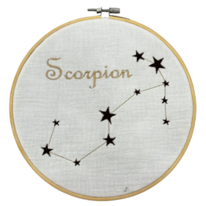 TAMBOURIN CONSTELLATION SCORPION 20CM