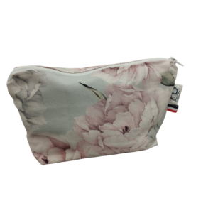 POCHETTE PIVOINE FOND GRIS