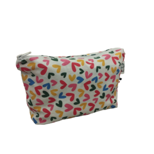 pochette coeurs multicolores