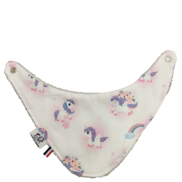 BAVOIR BANDANA 0-12 MOIS LICORNE