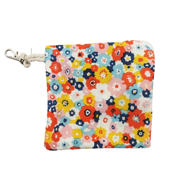 Porte tétine fleur multicolore