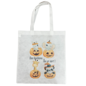 tot bag citrouille halloween