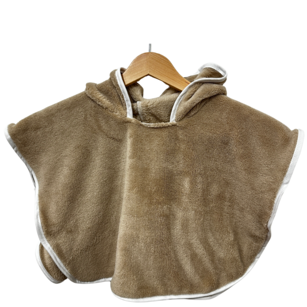 poncho polaire beige