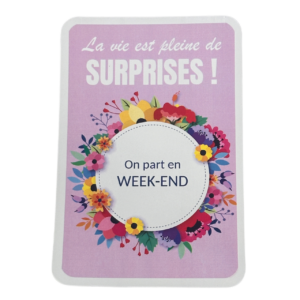 Carte à gratter surprise