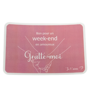 Carte à gratter surprise