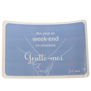 Carte à gratter surprise