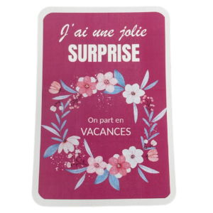 Carte à gratter surprise