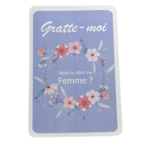 Carte à gratter surprise