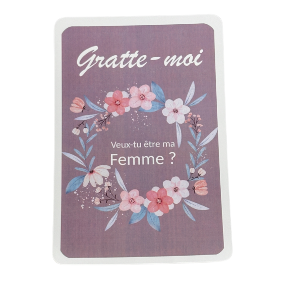 Carte à gratter surprise