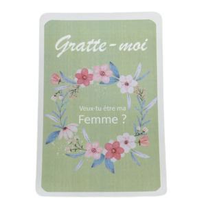 Carte à gratter surprise