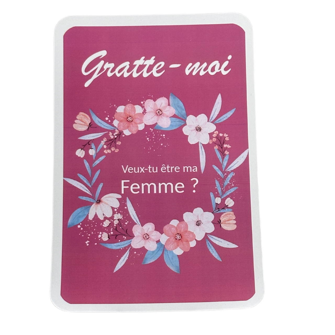 Carte à gratter surprise