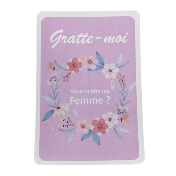 Carte à gratter surprise