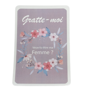 Carte à gratter surprise