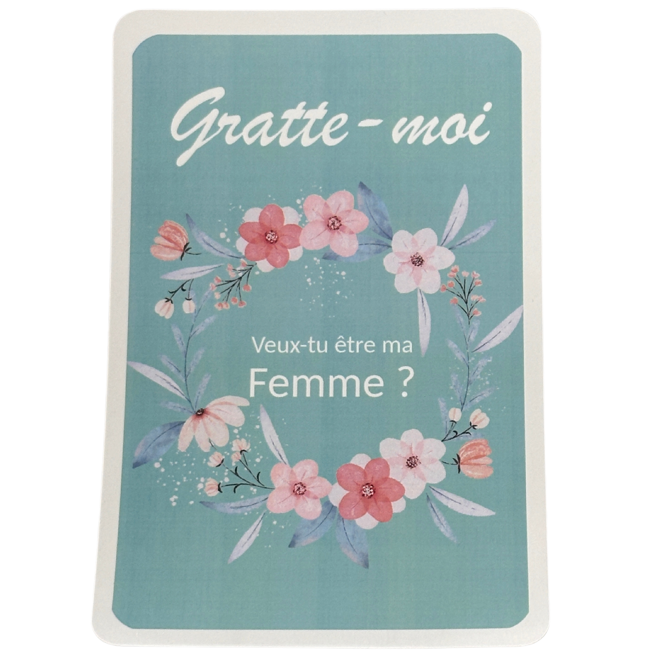 Carte à gratter surprise