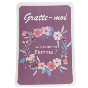 Carte à gratter surprise