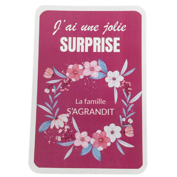 Carte à gratter surprise