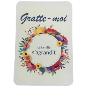 Carte à gratter surprise