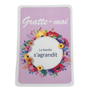 Carte à gratter surprise