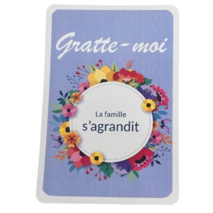 Carte à gratter surprise