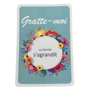 Carte à gratter surprise