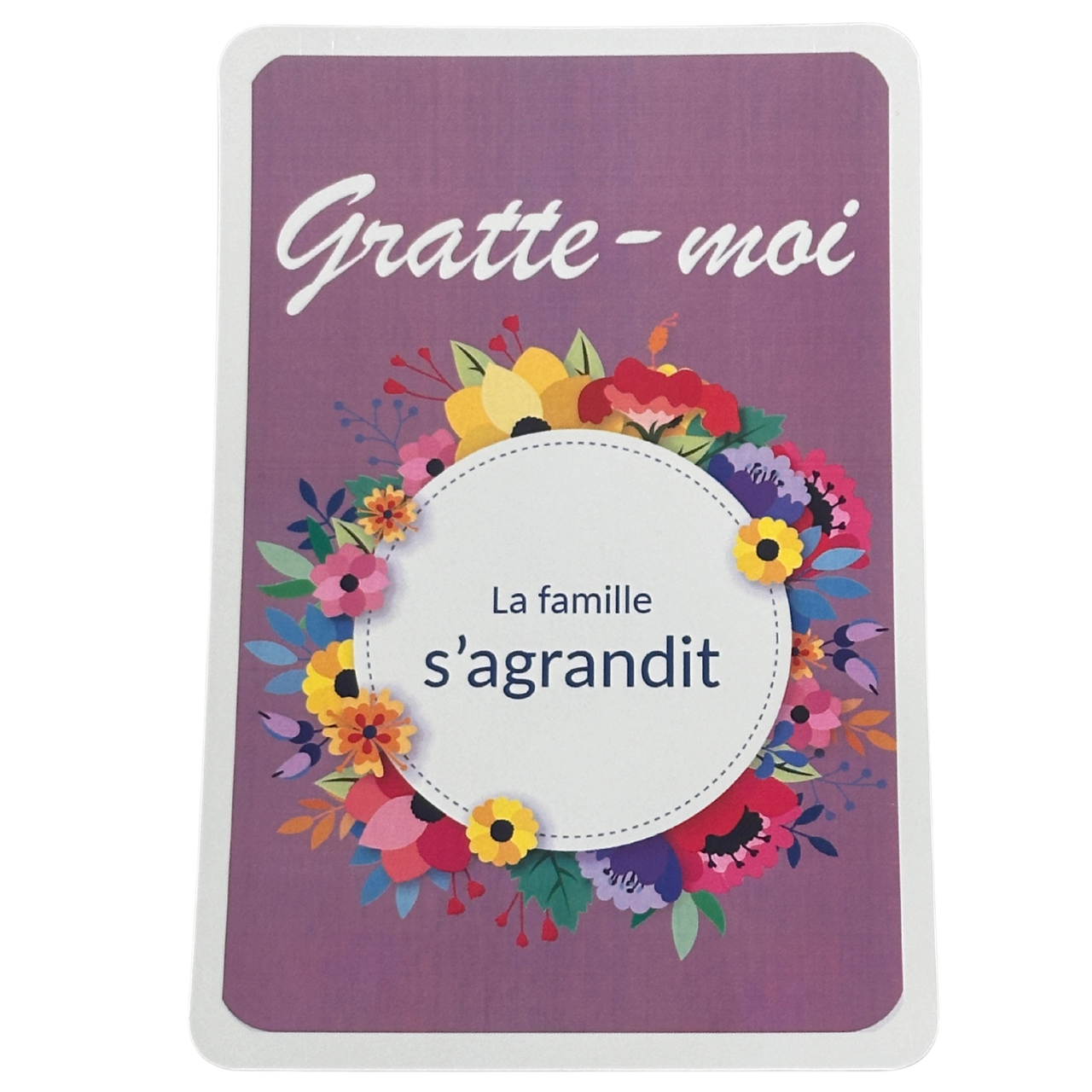 Carte à gratter surprise