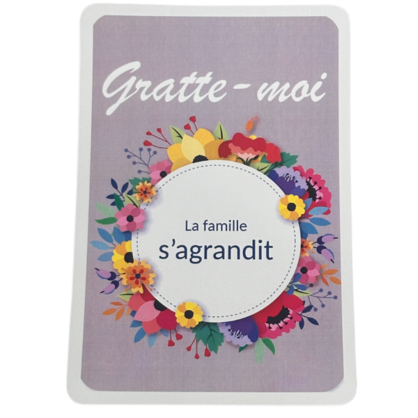 Carte à gratter surprise