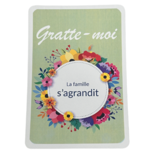 Carte à gratter surprise