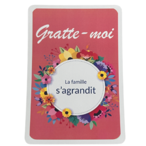 Carte à gratter surprise