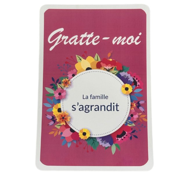 Carte à gratter surprise