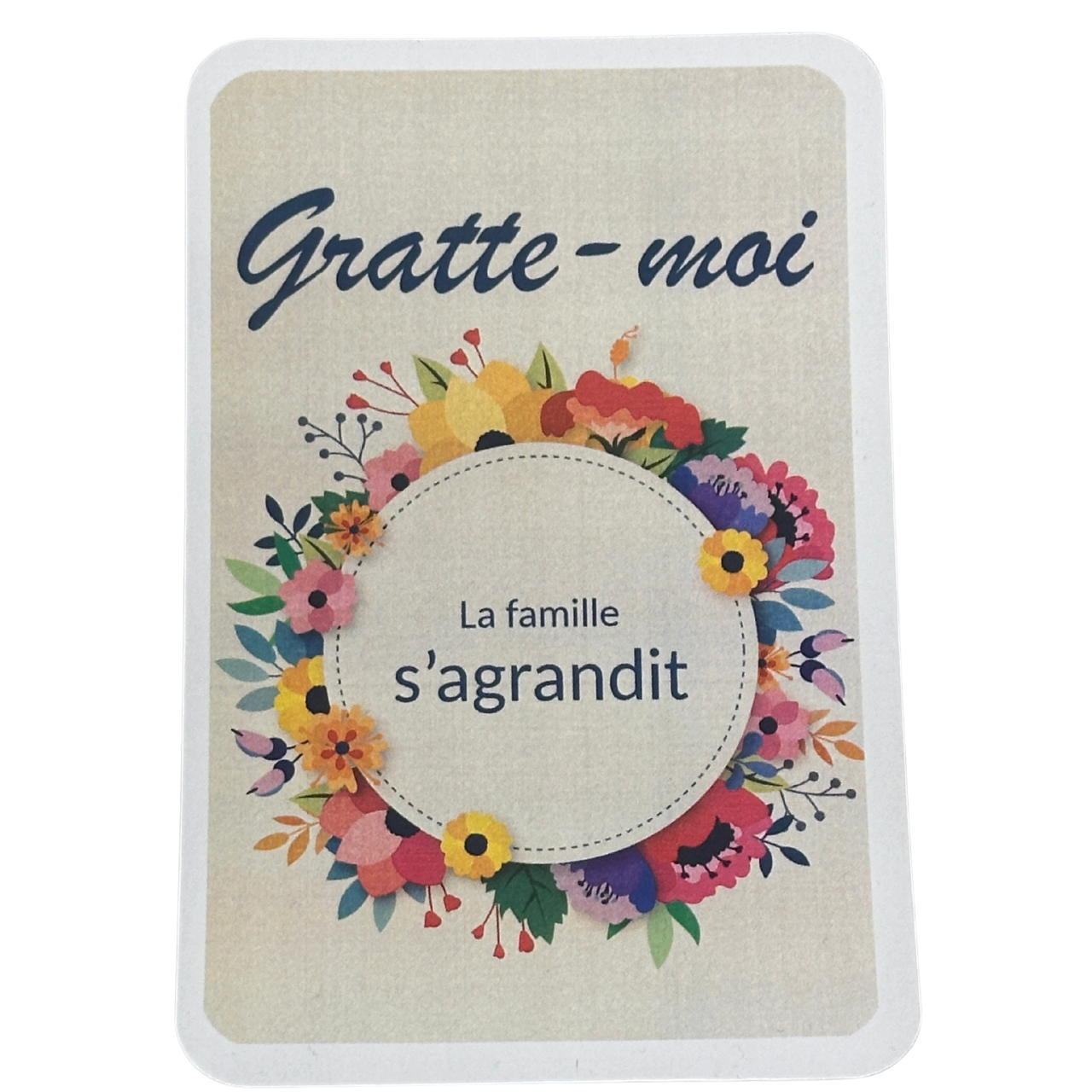 Carte à gratter surprise