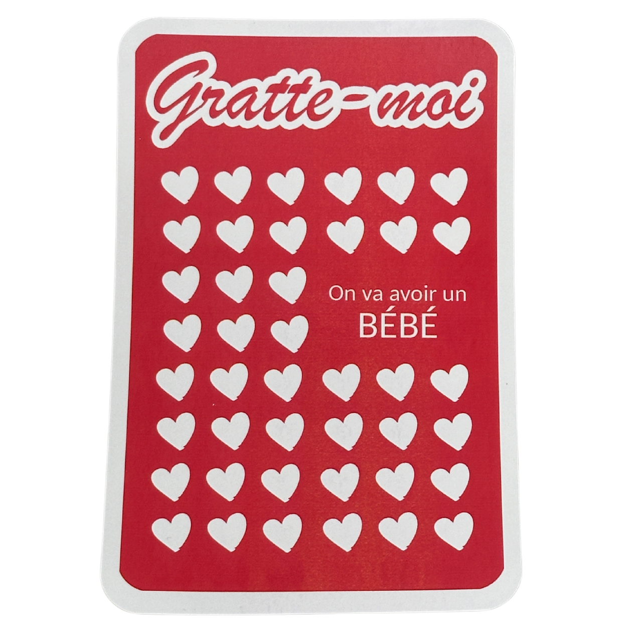 Carte à gratter surprise