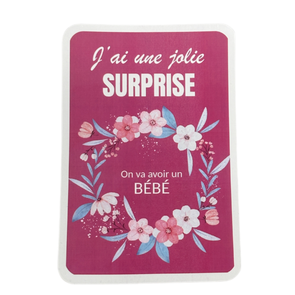 Carte à gratter surprise