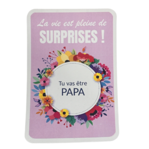 Carte à gratter surprise