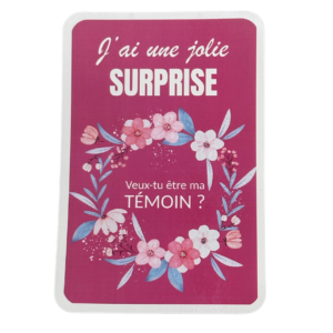 Carte à gratter surprise