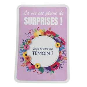 Carte à gratter surprise