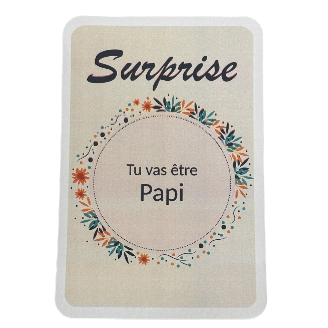 Carte à gratter surprise