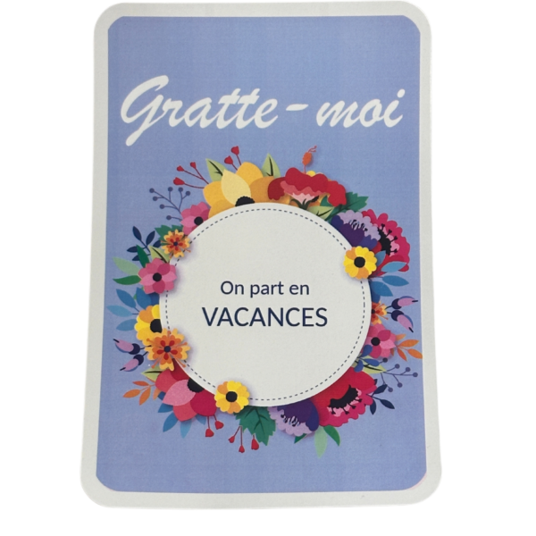 Carte à gratter surprise