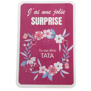 Carte à gratter surprise