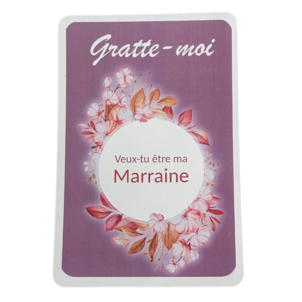 Carte à gratter surprise