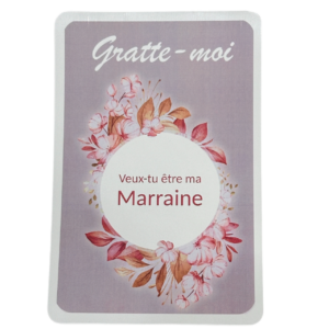 Carte à gratter surprise