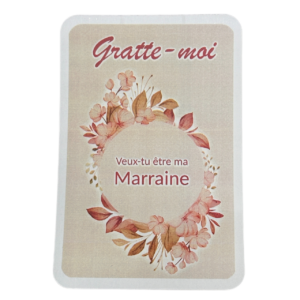 Carte à gratter surprise