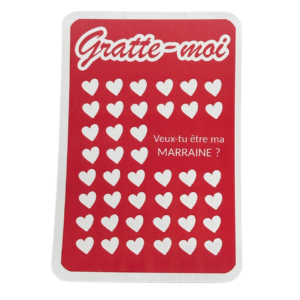 Carte à gratter surprise