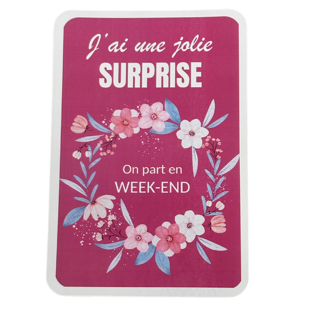 Carte à gratter surprise