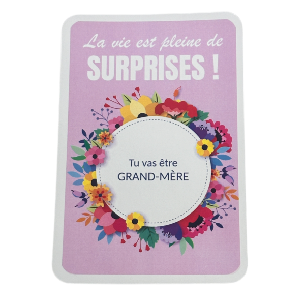 Carte à gratter surprise