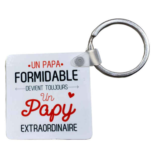 PORTE CLÉS PAPA DEVIENT PAPY