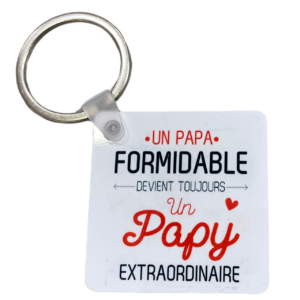 PORTE CLÉS PAPA DEVIENT PAPY