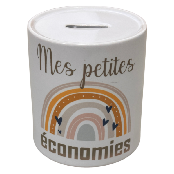 TIRELIRE ARC-EN-CIEL MES PETITES ÉCONOMIES